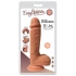Easy Riders 8 inches Dual Density Silicone Dong Balls Beige - Realistic Dildos & Dongs