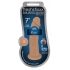 Fleshstixxx 7 inches Silicone Dildo No Balls Latte - Realistic Dildos & Dongs