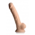 Fleshstixxx 8in Vibrating Dildo W/ Balls Light