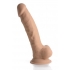 Fleshstixxx 8in Vibrating Dildo W/ Balls Medium - Realistic