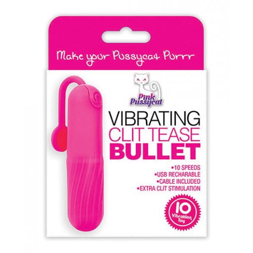 Pink Pussycat Clit Tease Bullet - Bullet Vibrators