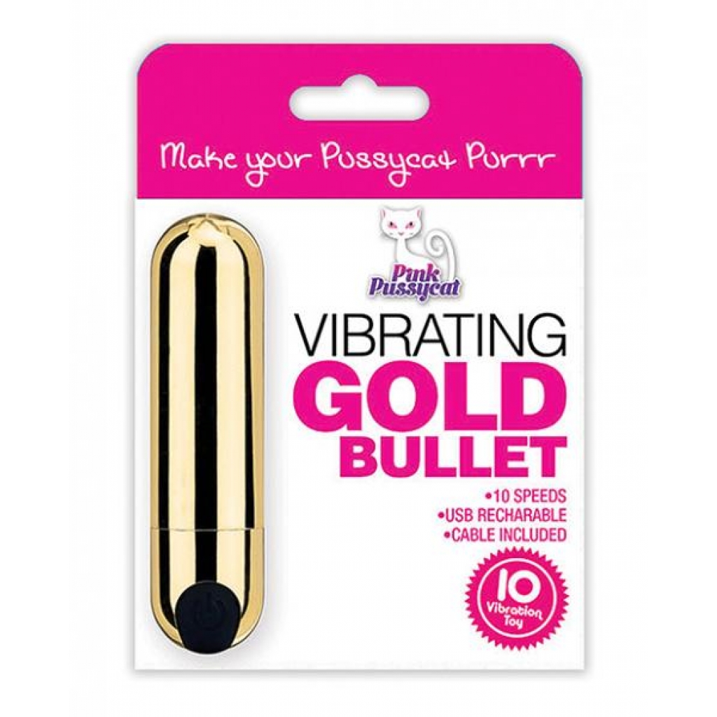 Pink Pussycat Gold Bullet - Bullet Vibrators