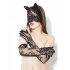 Cat Mask & Glove Set Black O/s - Sexy Costumes