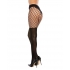 Fence Net Pantyhose W/ Solid Panty Black O/s - Bodystockings, Pantyhose & Garters