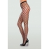 Double-knitted Fence Net Pantyhose Black O/s - Bodystockings, Pantyhose & Garters