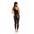 Asymmetrical Bodystocking Opaque Black O/s - Bodystockings, Pantyhose & Garters