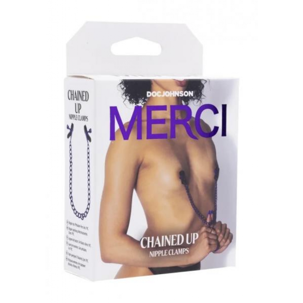 Merci Chained Up Violet - Nipple Clamps