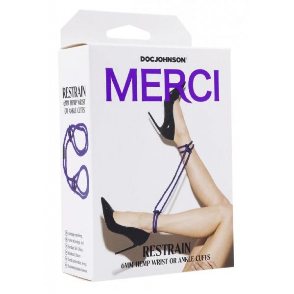 Merci Restrain Violet - Rope, Tape & Ties