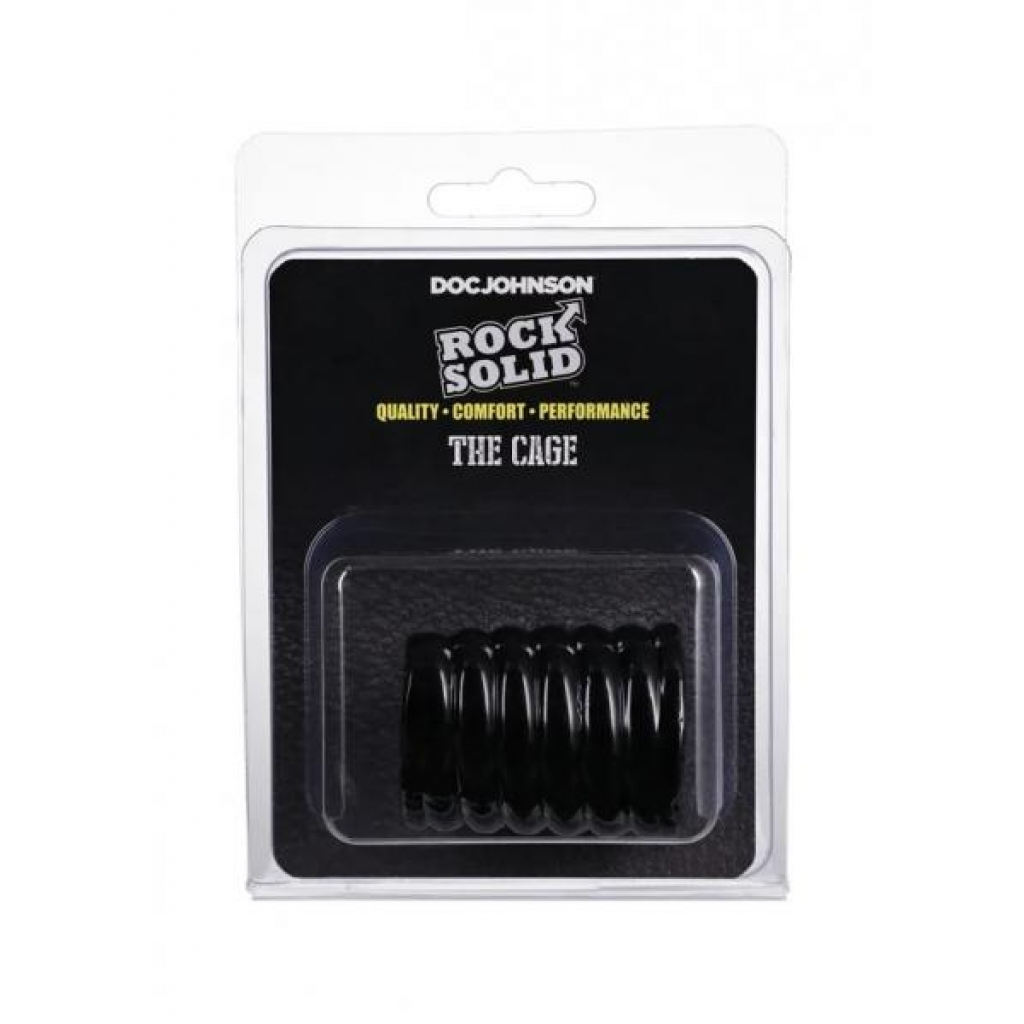 Rock Solid Cock Cage Black - Chastity & Cock Cages