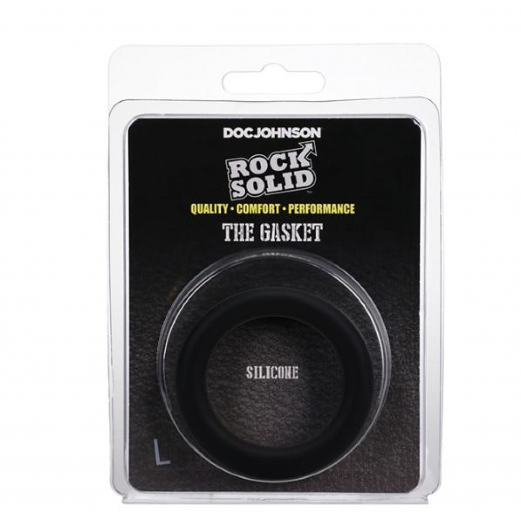 Rock Solid Gasket Large Black - Classic Penis Rings