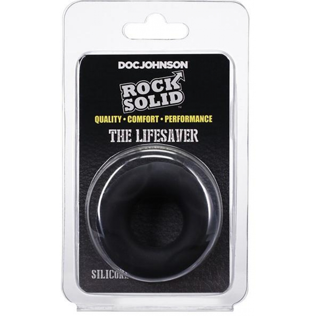 Rock Solid Lifesaver Black - Classic Penis Rings