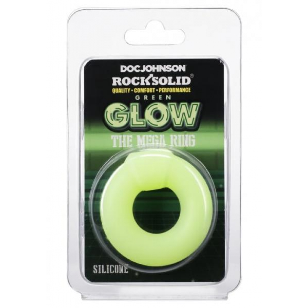 Rock Solid Mega Ring Green Glow - Classic Penis Rings