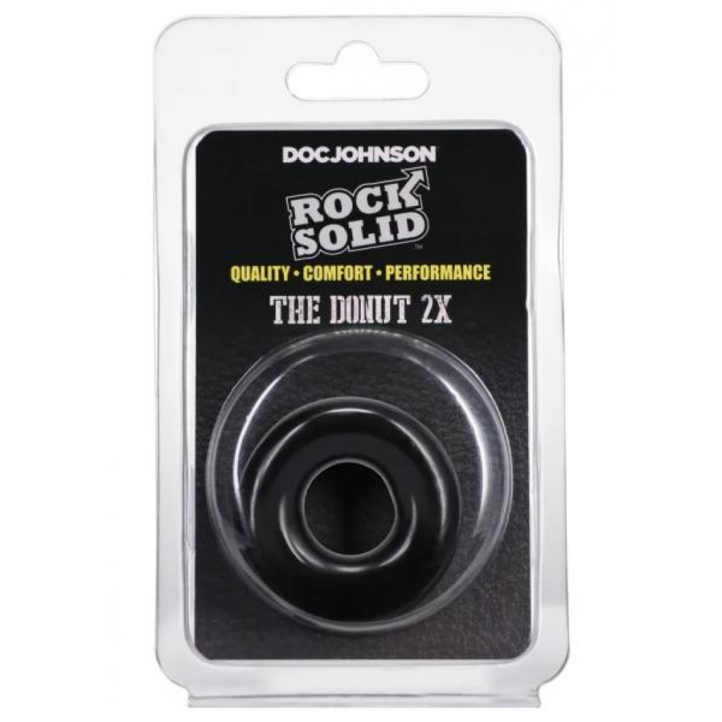 Rock Solid Donut 2x Clear - Classic Penis Rings