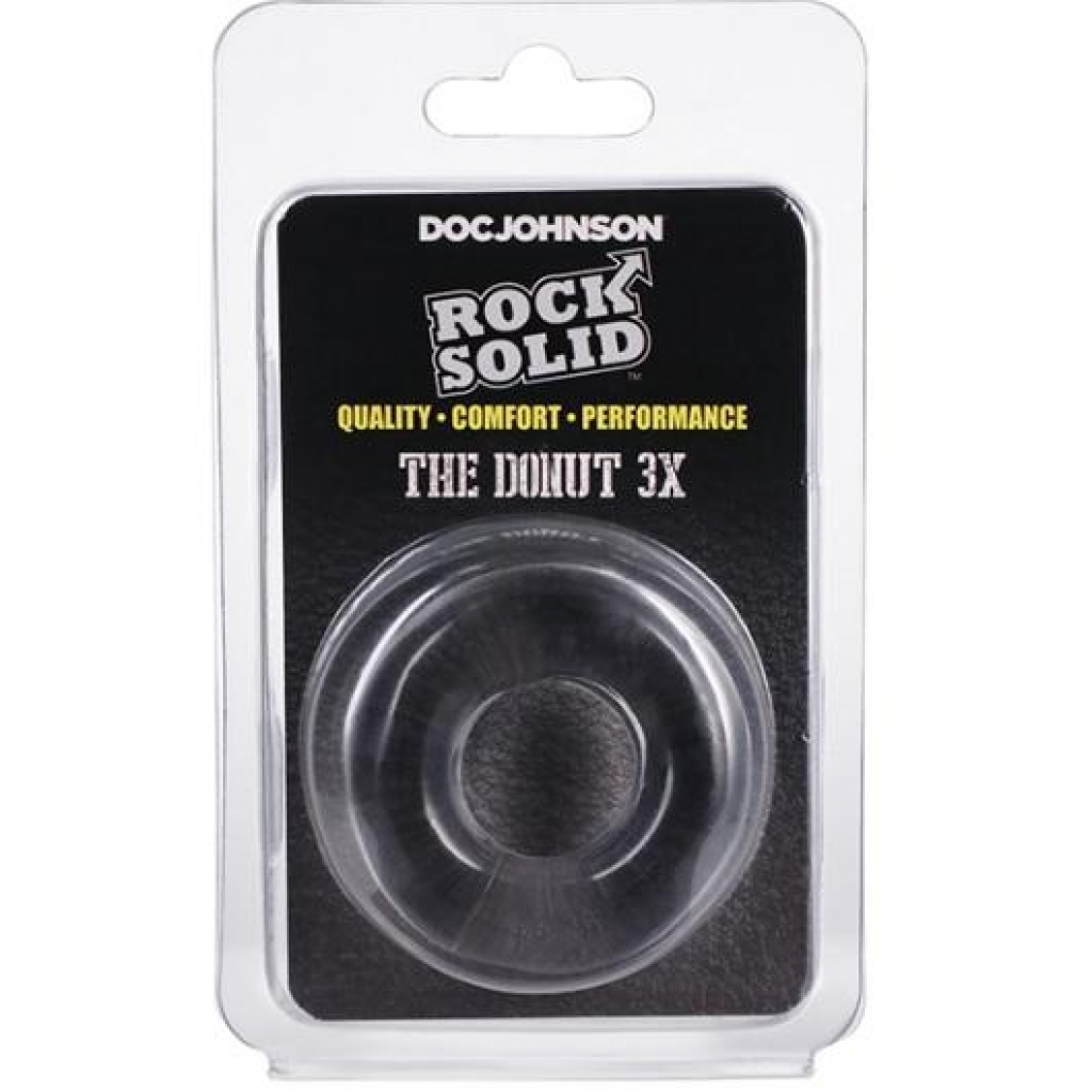 Rock Solid Donut 3x Clear - Classic Penis Rings
