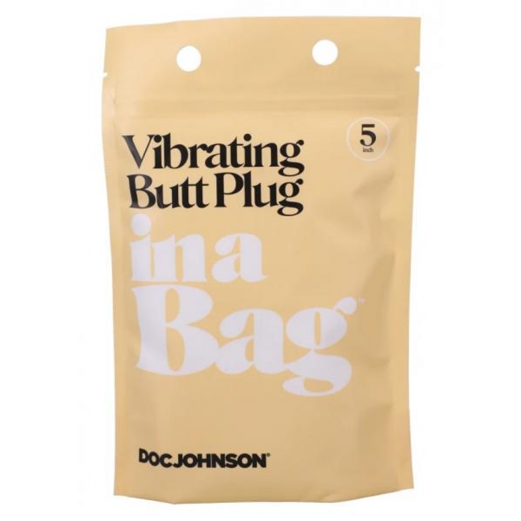 In A Bag Butt Plug 5 Black Vibrating 