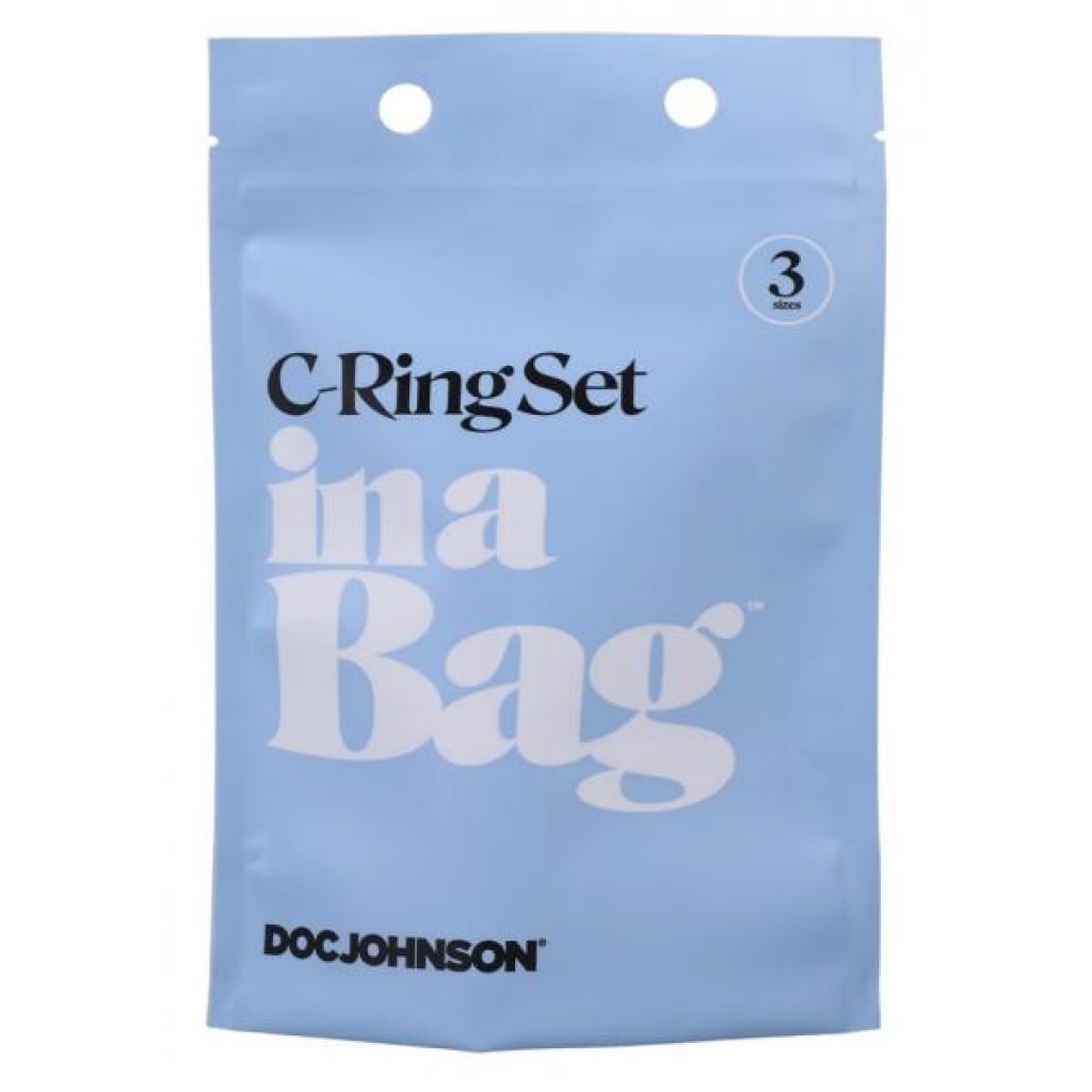 In A Bag C-ring Set Black - Classic Penis Rings