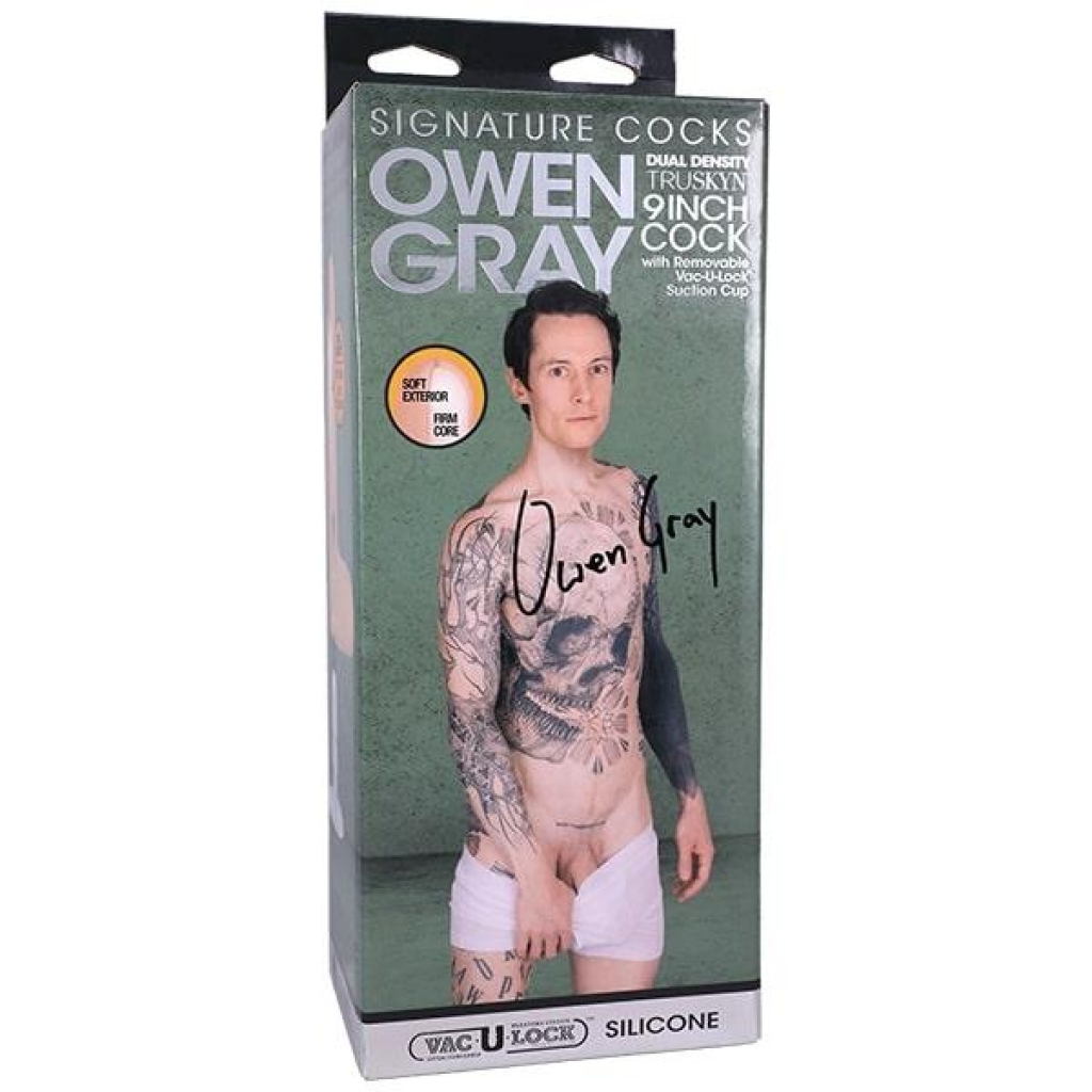 Owen Gray Signature Silicone Dildo in Gray