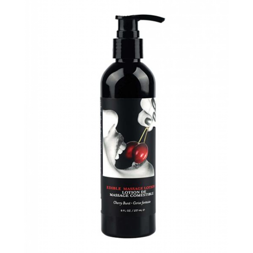 Edible Massage Lotion Cherry 8oz - Sensual Massage Oils & Lotions