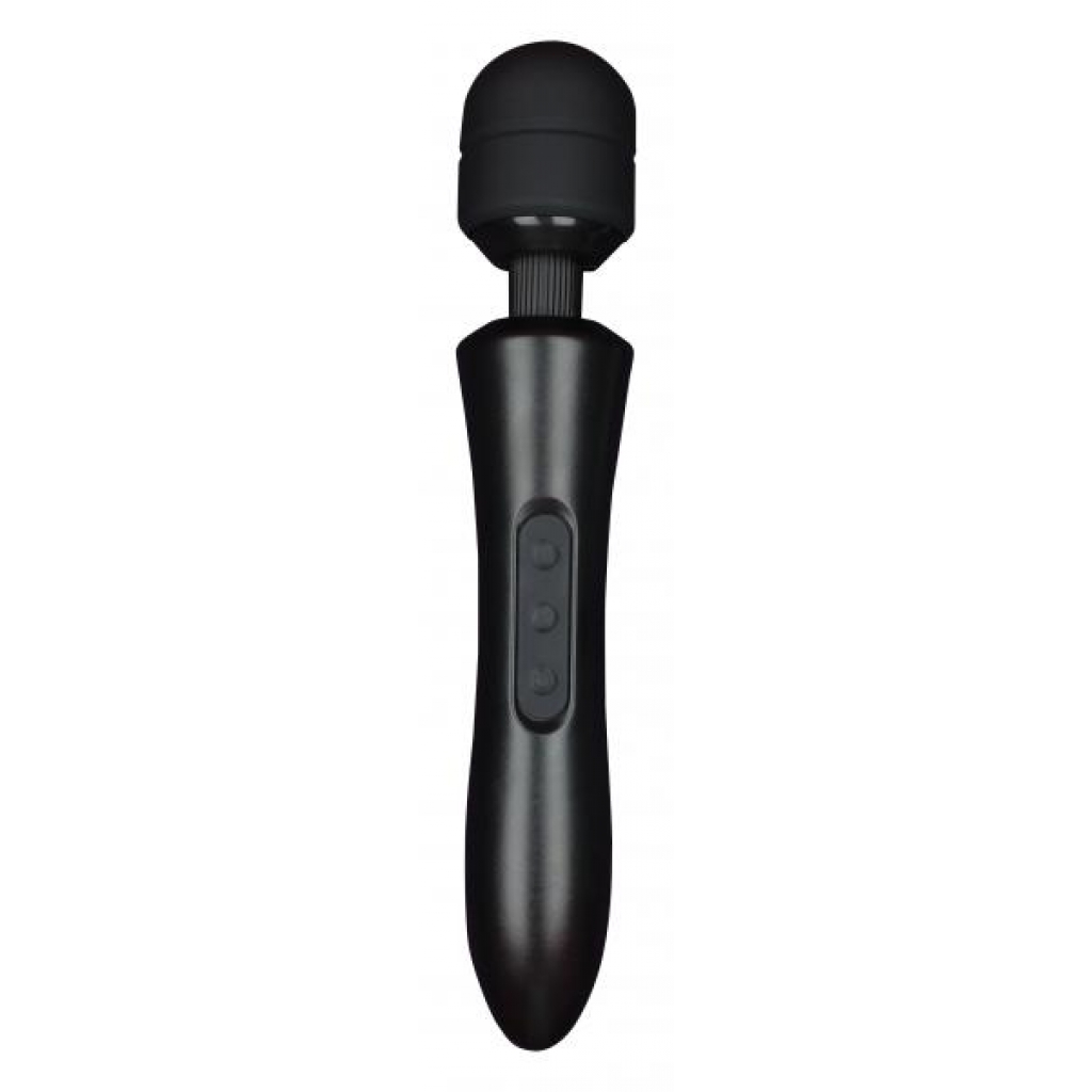 Edonista Gloria Large Wand Vibrator Black - Body Massagers