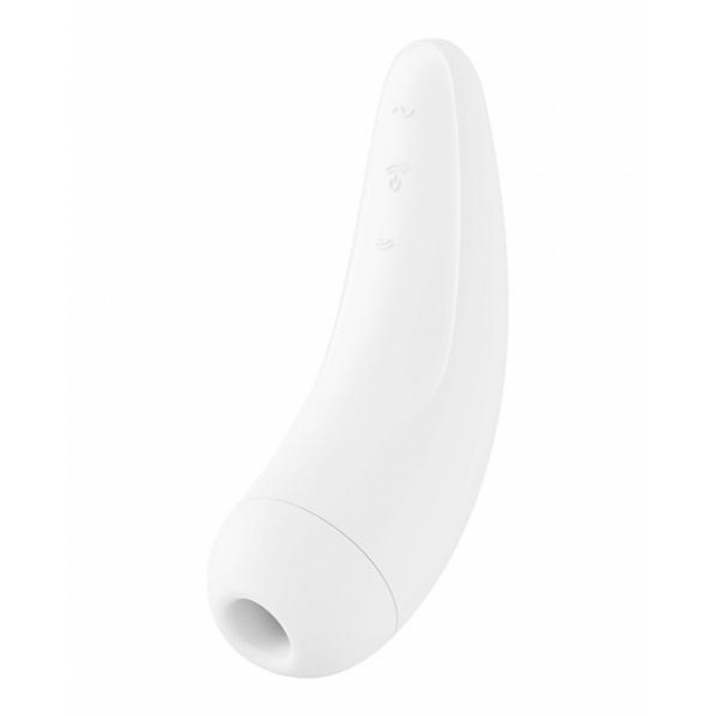 Satisfyer Curvy 2+ White W/ App (net) - Clit Suckers & Oral Suction