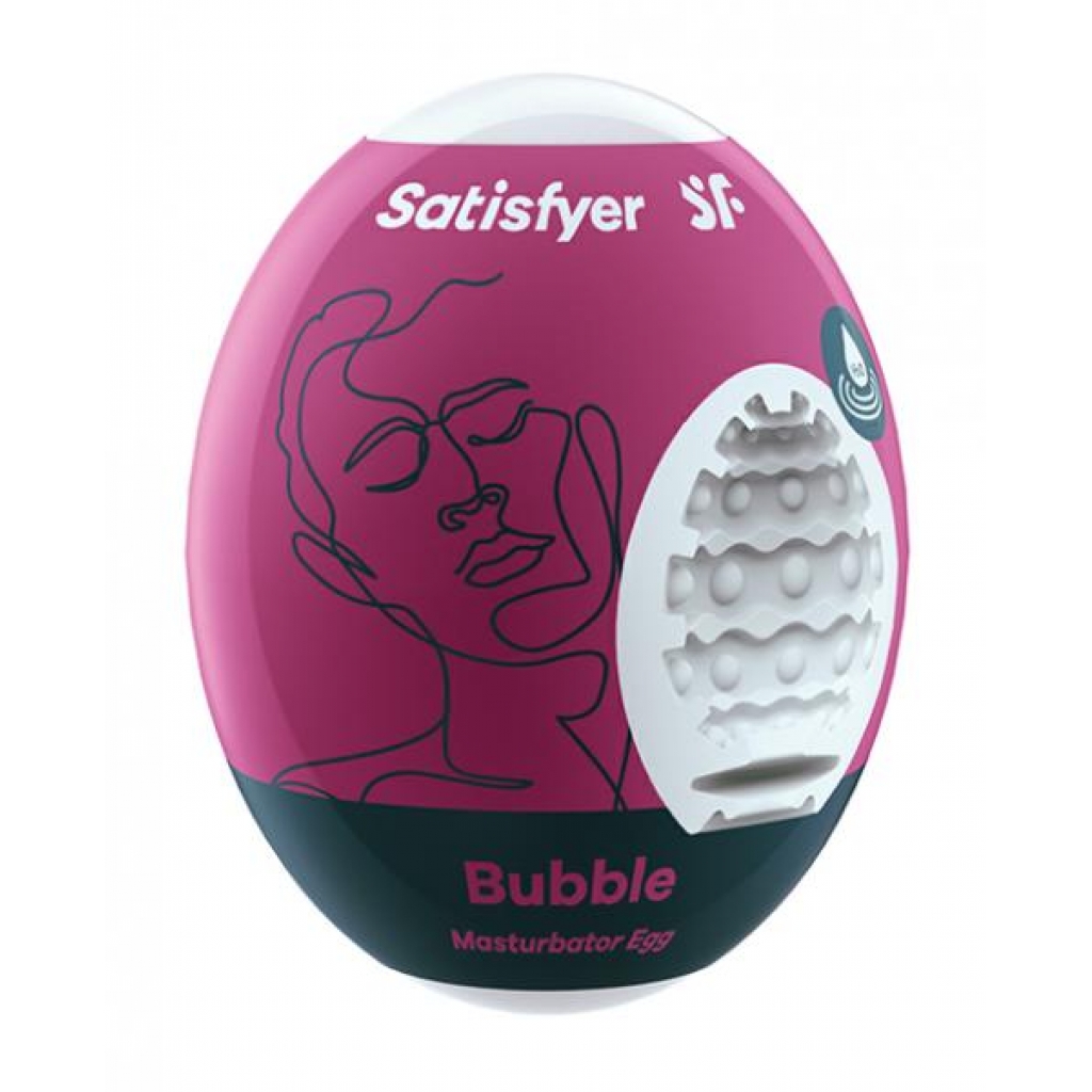 Satisfyer Bubble Masturbator Egg Violet (net) - Pocket Pussies