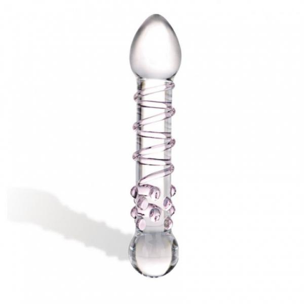 Spiral Staircase Full Tip Glass Dildo - G-Spot Dildos