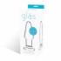 Glas 3.5 inches Glass Butt Plug Clear - Anal Plugs