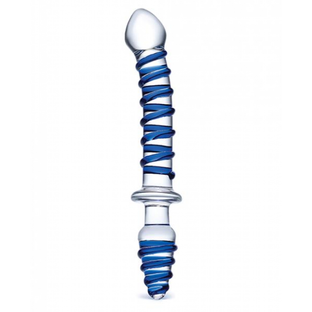 Glas 10 inches Mr. Swirly Double Ended Glass Dildo & Butt Plug - Double Dildos