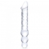 Glas 12in Double Ended Dildo W / Anal Beads - Double Dildos