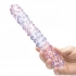 Glas 9 inches Purple Rose Nubby Dildo