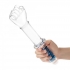 Glas 11in Glass Fist Double Ended W/ Handle Grip - Double Dildos