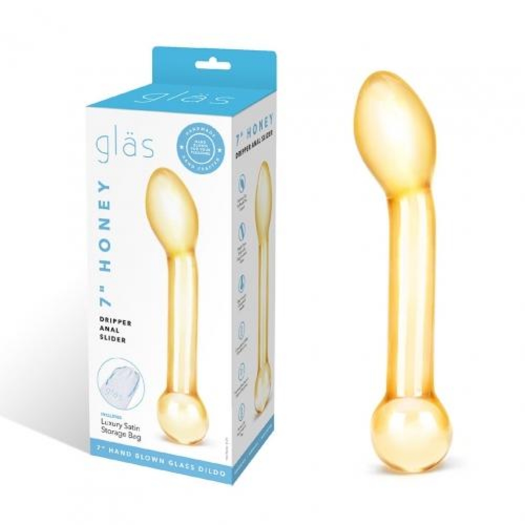 Glas 7in Honey Dripper Anal Slider - Realistic Dildos & Dongs