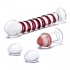 Glas 4pc Mr Swirly Set W/ Glass Kegal Balls & Butt Plug - Realistic Dildos & Dongs