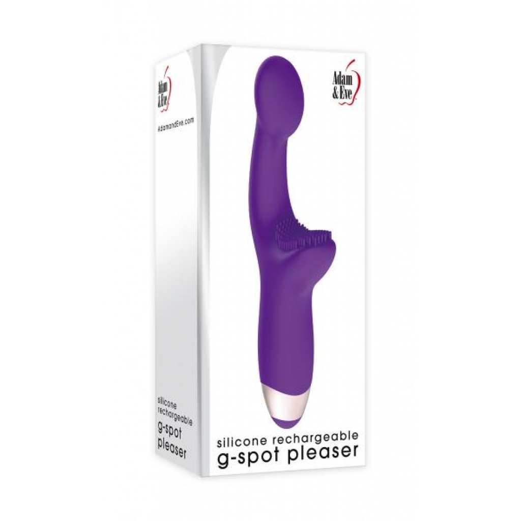 Adam & Eve Silicone G-spot Pleaser Rechargeable - G-Spot Vibrators Clit Stimulators