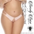 Barely Bare Double Strap Open Panty Peach Q/s - Babydolls & Slips