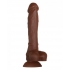 Real Supple Poseable Silicone 8.25 In Dark - Realistic Dildos & Dongs