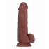 Real Supple Poseable Girthy 8.5 In Dark - Realistic Dildos & Dongs