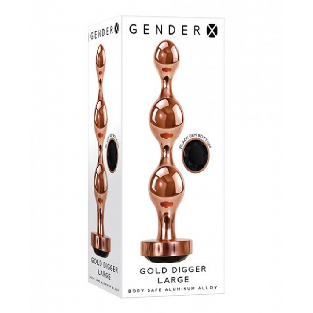 Gender X Gold Digger Large - Anal Beads