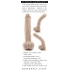 10-Inch Poseable Flexskin True Feel Dildo - Light