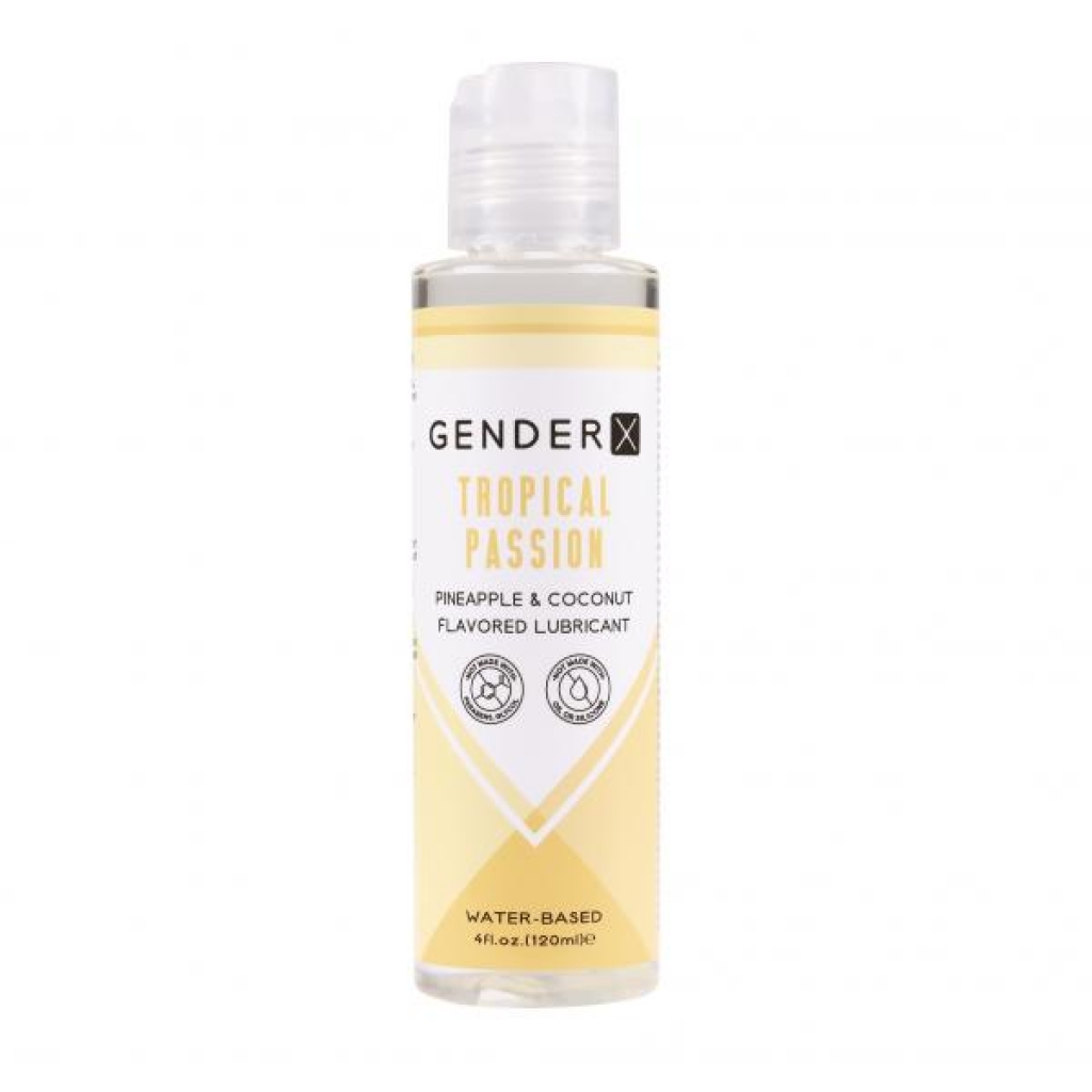 Gender X Tropical Passion Lube Flavored 4 Oz - Lubricants