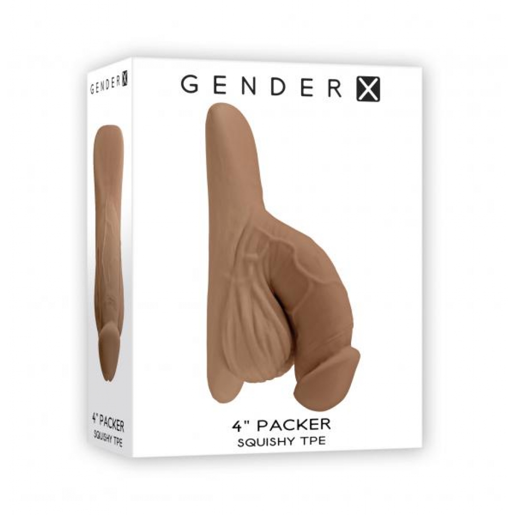 Gender X 4in Silicone Packer Medium - Harness & Dong Sets