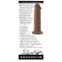 Evolved 7in Girthy Vibrating Dong Dark - Realistic Dildos & Dongs