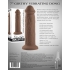 Evolved 7in Girthy Vibrating Dong Dark - Realistic Dildos & Dongs
