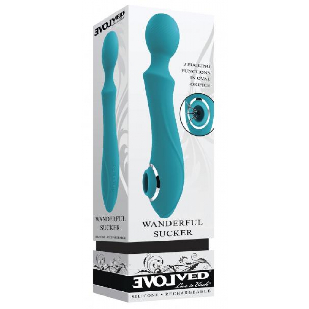 Evolved Wanderful Sucker - Vibrating Wand & Suction Toy