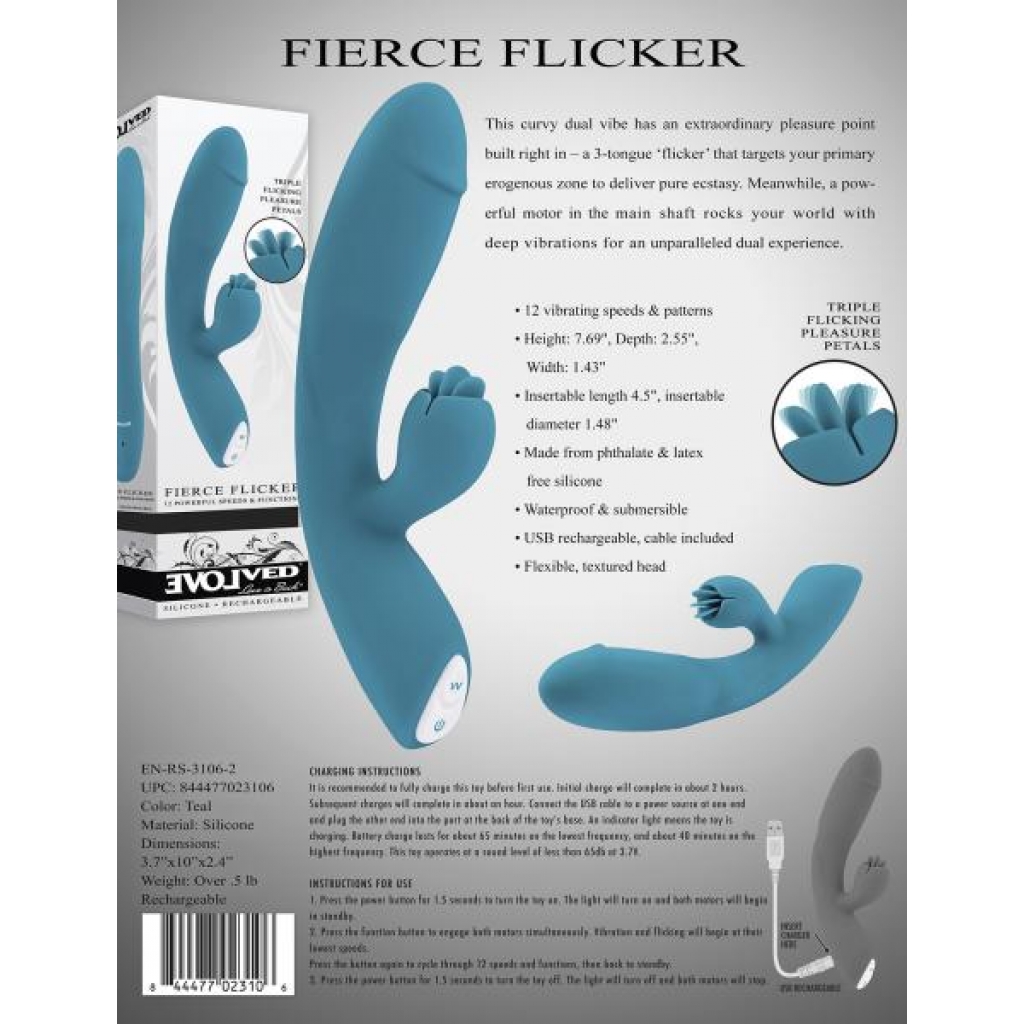 Evolved Fierce Flicker - G-Spot Vibrators Clit Stimulators