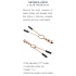 Selopa Beaded Nipple Clamps - Rose Gold