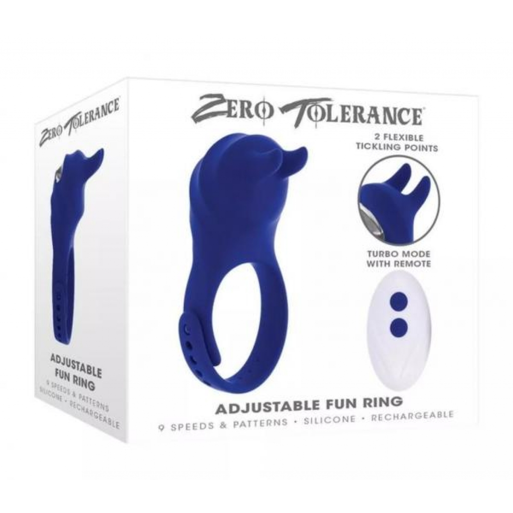 Zero Tolerance Fun Ring Adjustable - Couples Vibrating Penis Rings