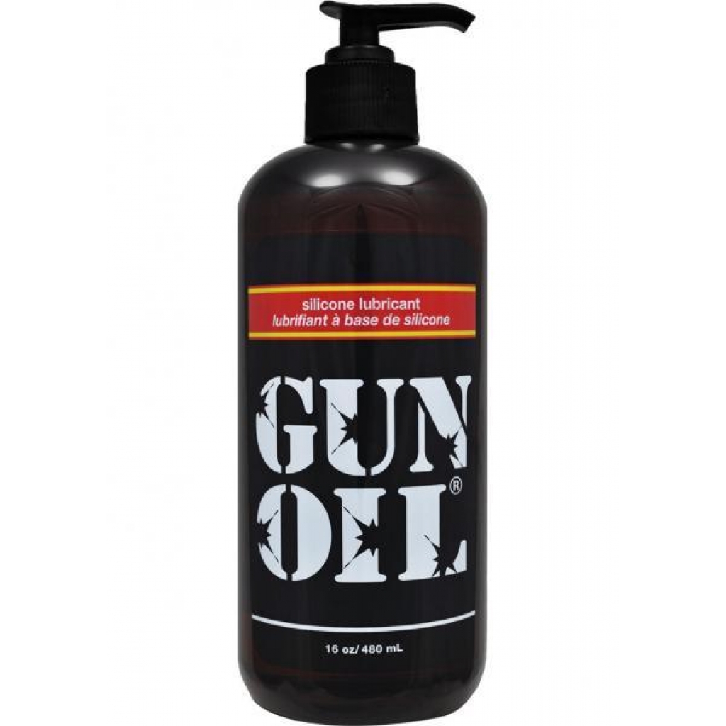 Gun Oil Silicone Lubricant - 16oz for Longer Pleasure