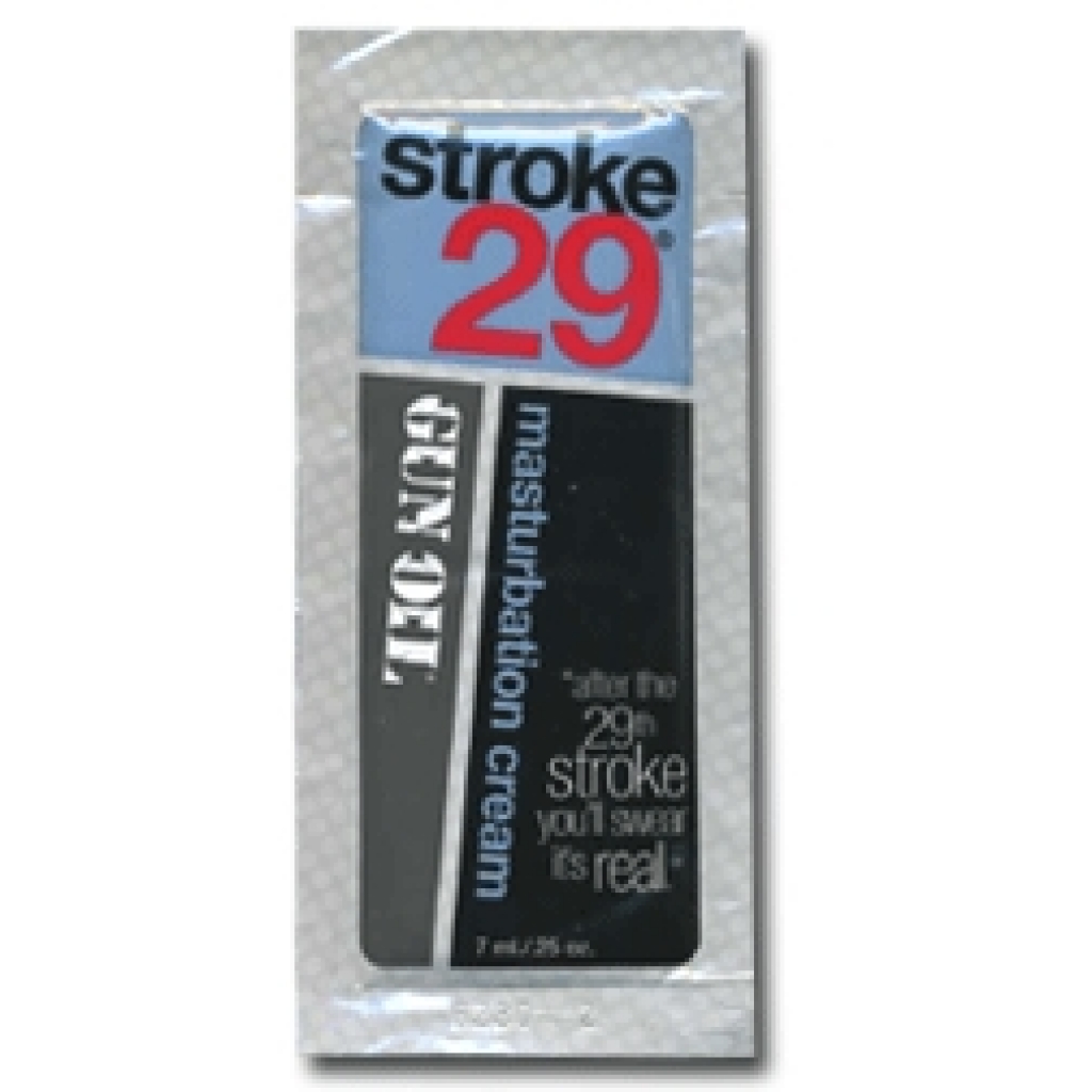 Stroke 29 Masturbation Cream Foil Pack Each - Lubricants