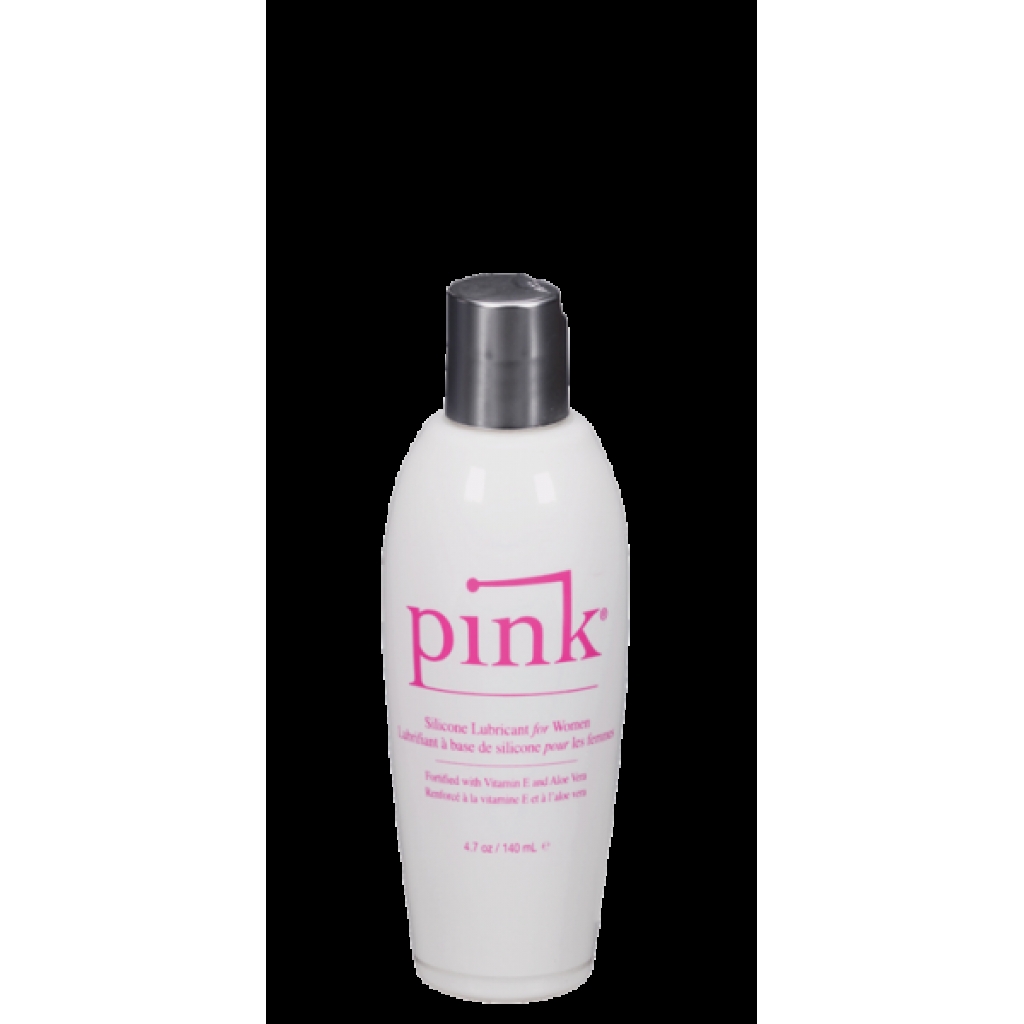 Pink Silicone Lube Flip Top Bottle 4.7 fluid ounces - Lubricants